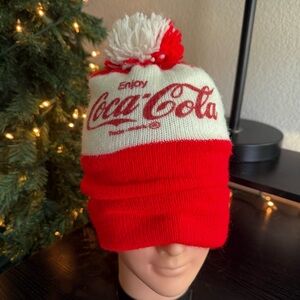 VTG Coca Cola Knitted Winter Hat 90s